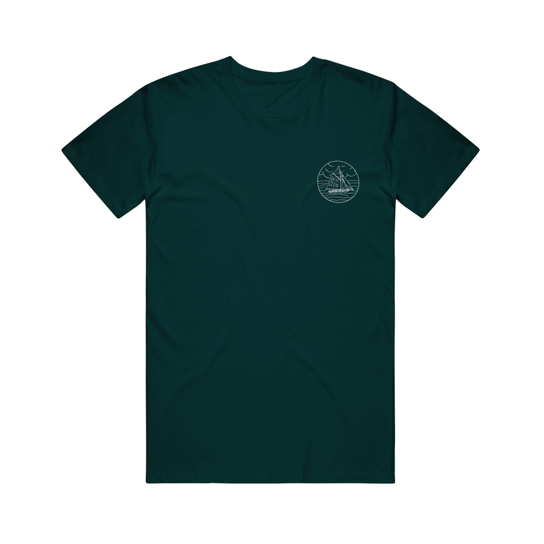 Sailboat Forest Green