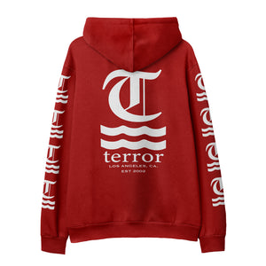 Hot Water Logo Red Pullover